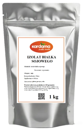 Białko sojowe 1 kg Izolat białka doypack struna Kardama